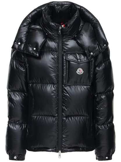 MONCLER Montbeliard nylon laque down jacket